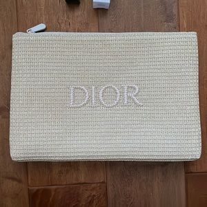 Dior Raffia Pouch
